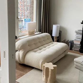 אחת עצלן קומה ספה מעצב יוצא דופן מודרני לבן בסלון ספה קריאת עיצוב ייחודי Divani Soggiorno ריהוט חדר שינה